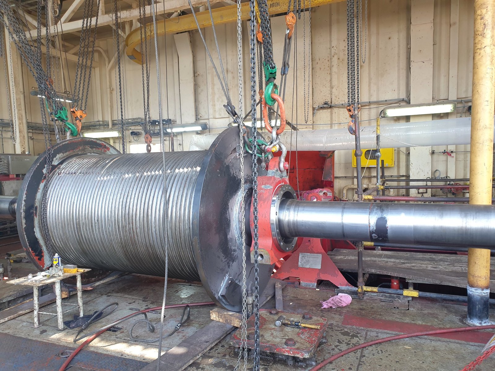 Drawworks strip down