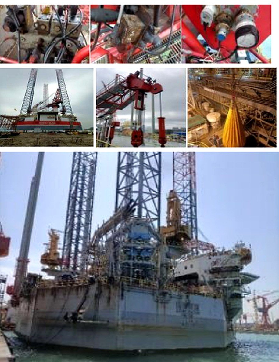 Jacking system and cranes