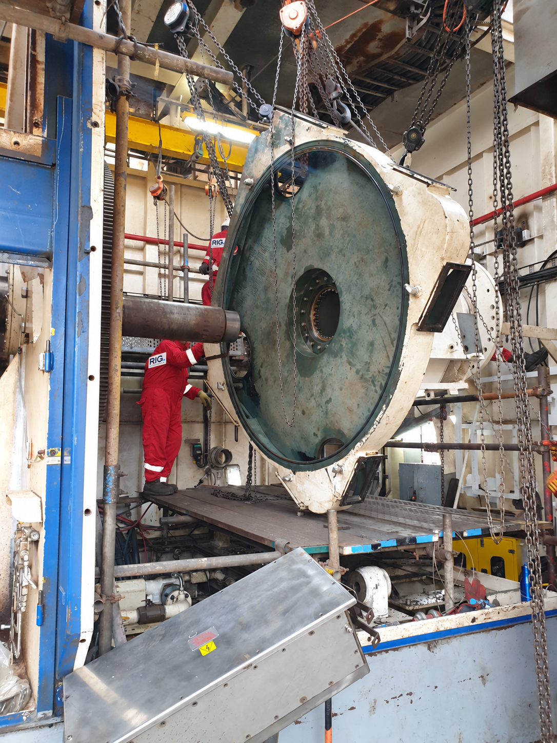 SSGD drawworks / drum and shaft intervention