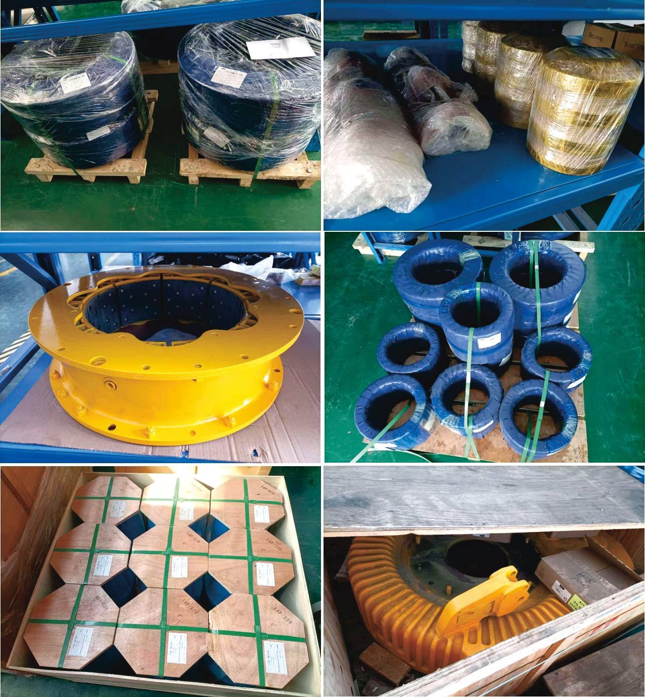 Brake, clutch & equipment parts collage